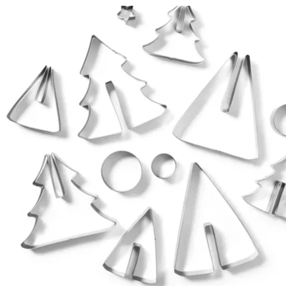 Sur La Table 3D Christmas tree Cookie Cutters NIB